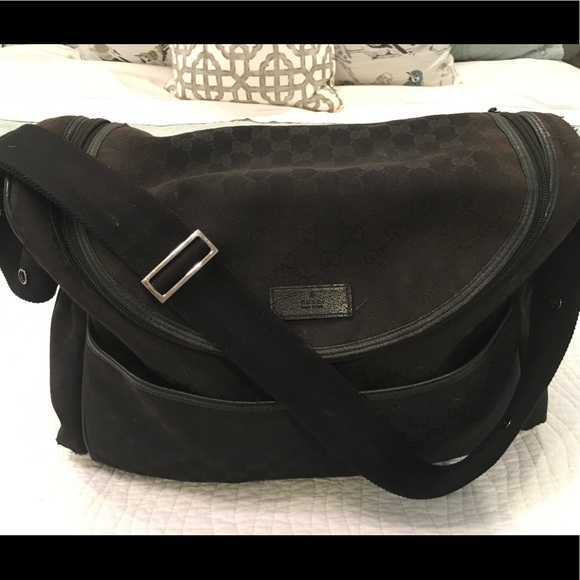 black gucci baby bag